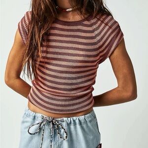 Free People Slinky Baby Tee